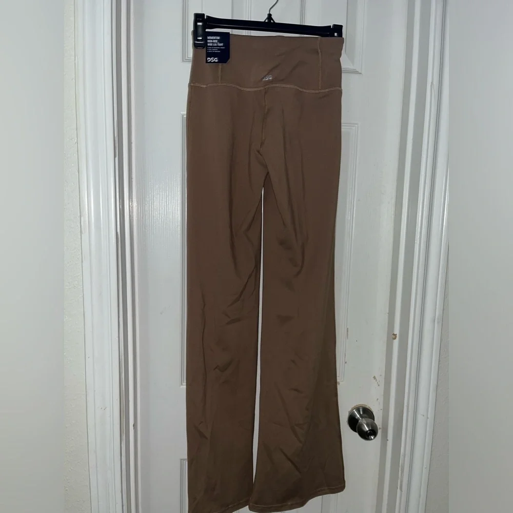 DSG brown momentum high rise wide leg pants